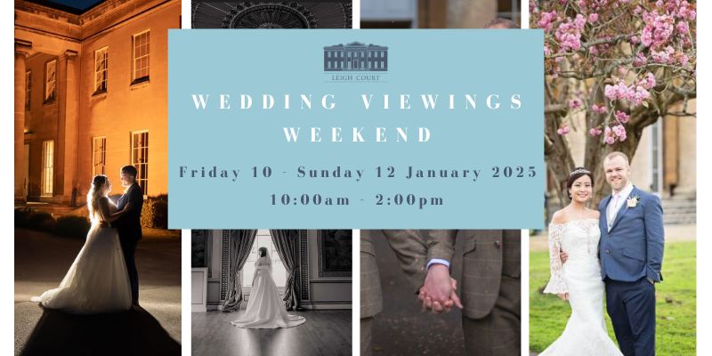 Banner promoting wedding weekend